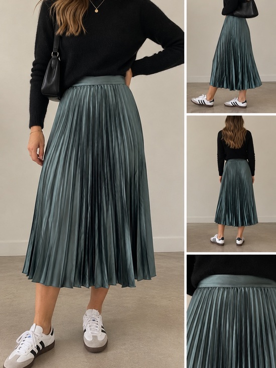 H&M Dresses & Skirts - H&M Pleated Midi Skirt